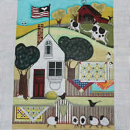Quilt on Fence EWE-471