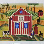 Red White Blue Barn EWE-550