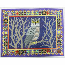 American Quilt Horned Owl 10.5 x 14 - 18 mesh EWE-751