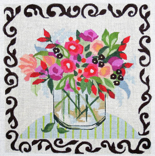 Spring Floral in Glass F446