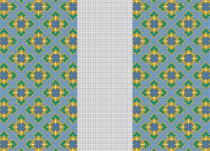 BLUE GEOMETRIC DESIGN G-150