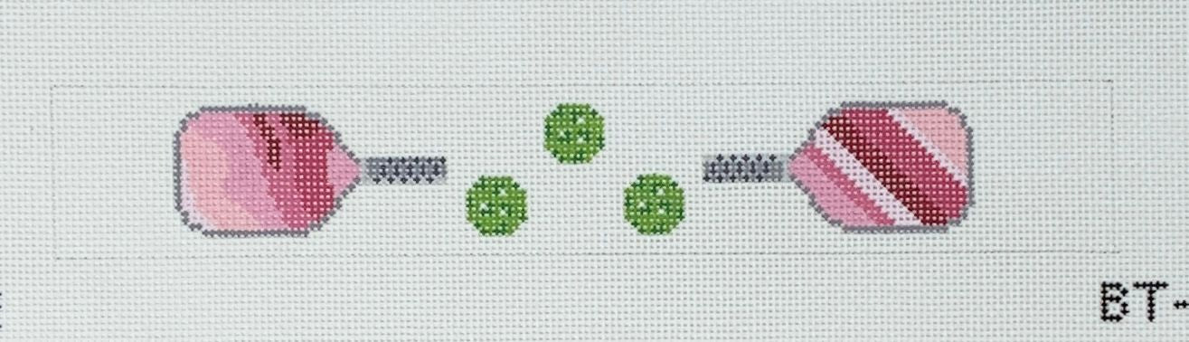 Pickleball Key Fob - Pink Paddles BT-04