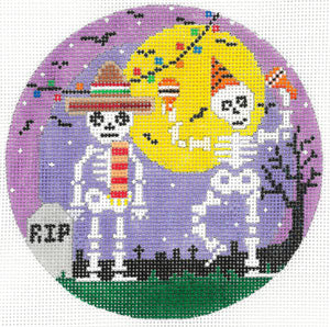Two Dancing Skeletons H-13b