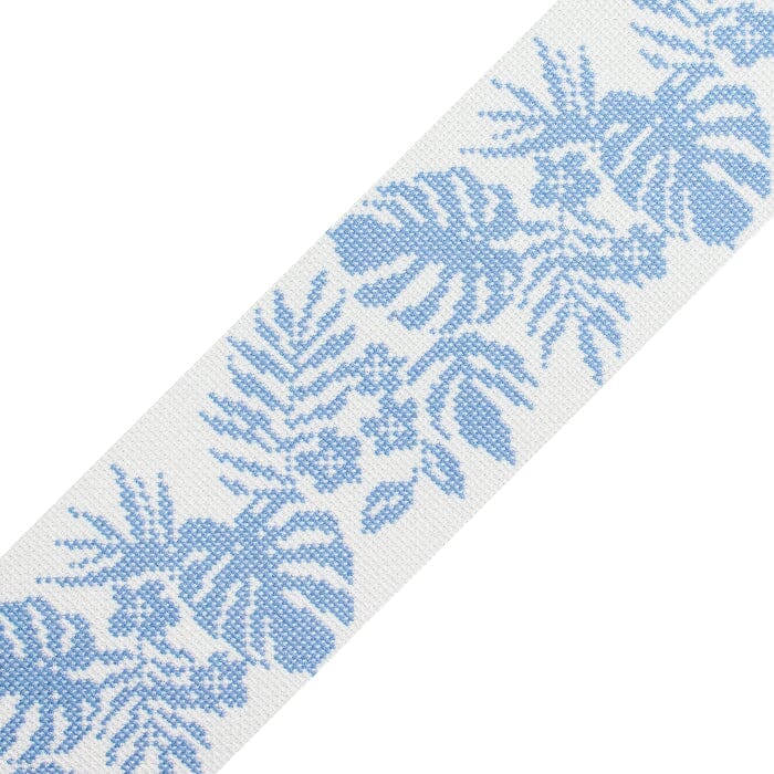 Hibiscus Band Blue on White NTG KB276