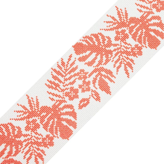 Hibiscus Band - Orange on White NTG KB271