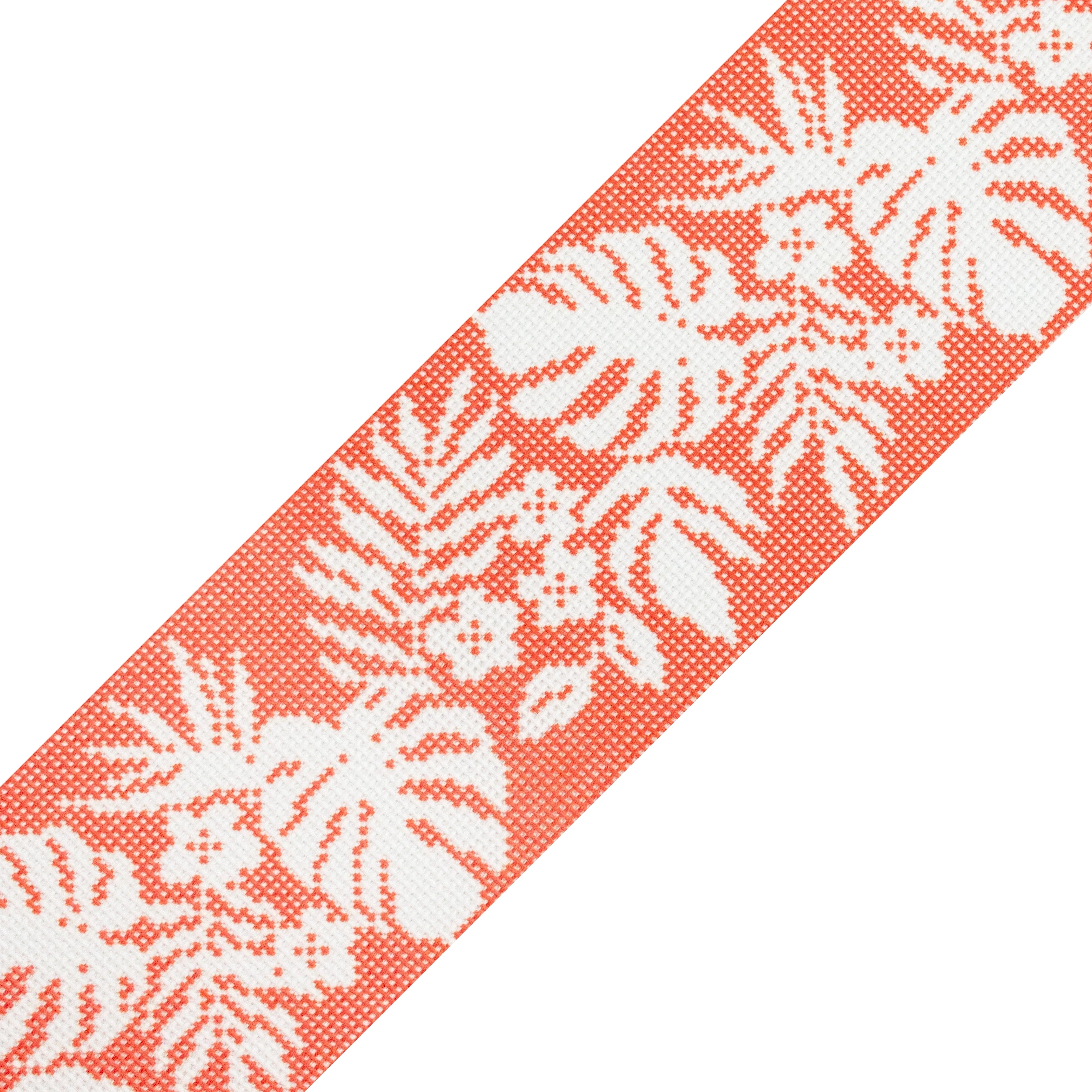 Hibiscus Band - White on Orange NTG KB269