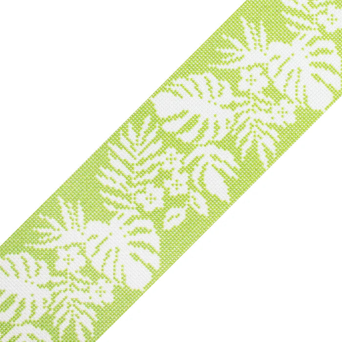Hibiscus Band White on Green NTG KB278