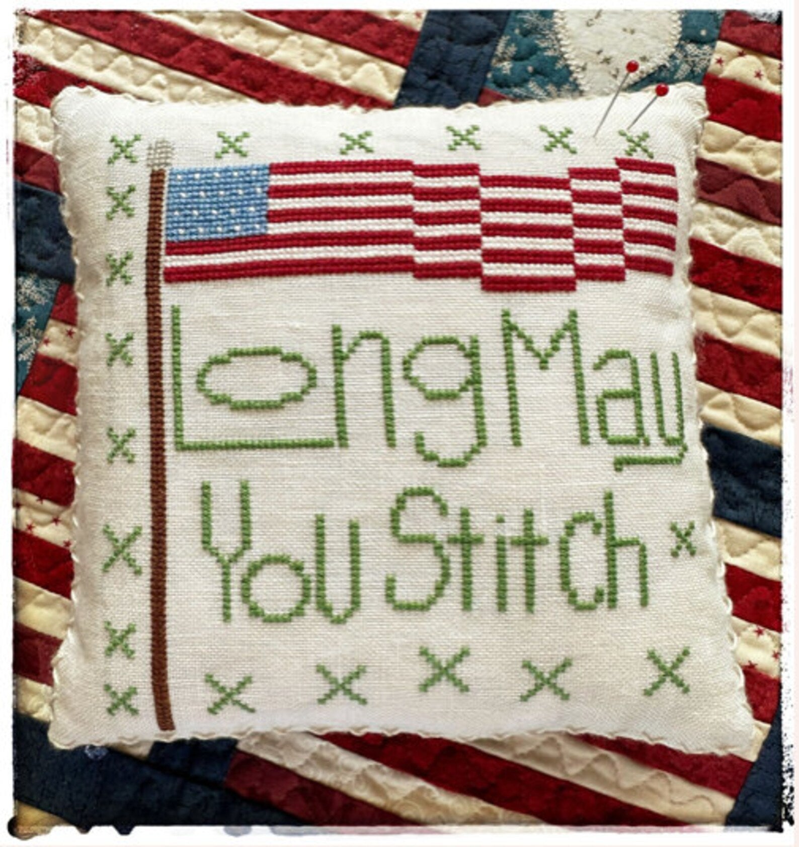 Long May You Stitch Flag XS