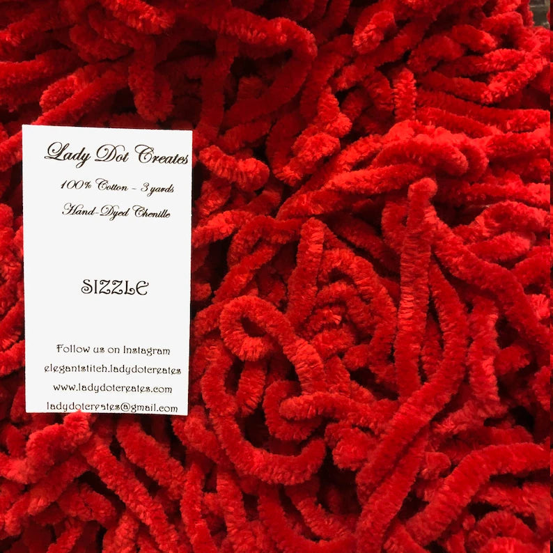 Vintage Trim Chenille 3 yards Sizzle