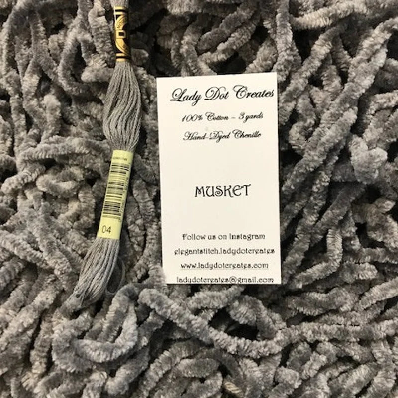 Vintage Trim Chenille 3 yards Musket