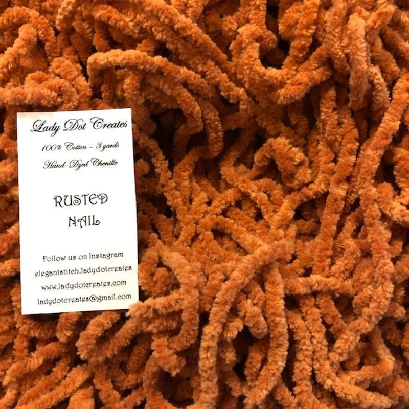 Vintage Trim Chenille 3 yards Rusted Nail
