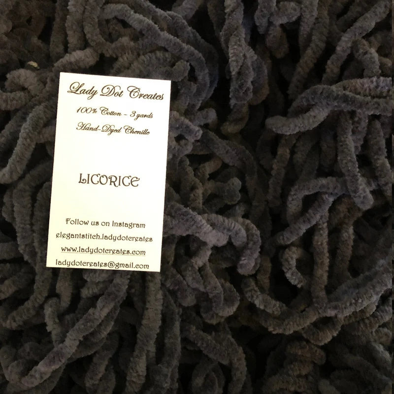 Vintage Trim Chenille 3 yards Licorice
