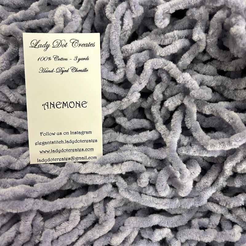 Vintage Trim Chenille 3 yards Anemone