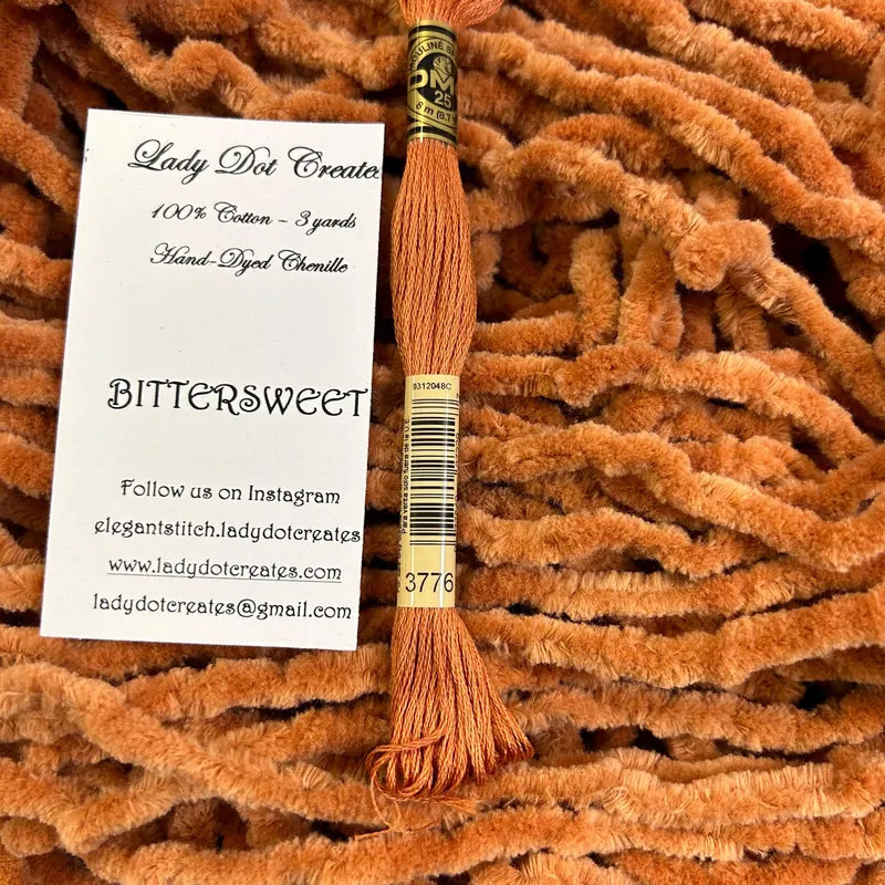 Vintage Trim Chenille 3 yards Bittersweet