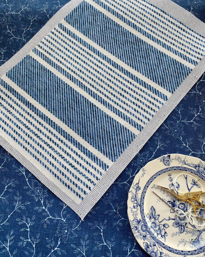 Ticking Pillow Canvas - Blue KCD4089B