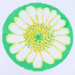 Daisy Ornament - White SRD-18W