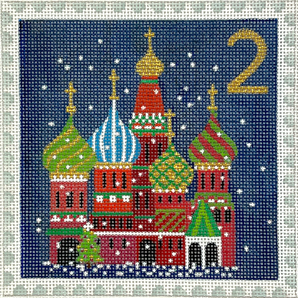 Klara Hawkins – Advent Stamp #2 – Eastern European Church KH-PL-02