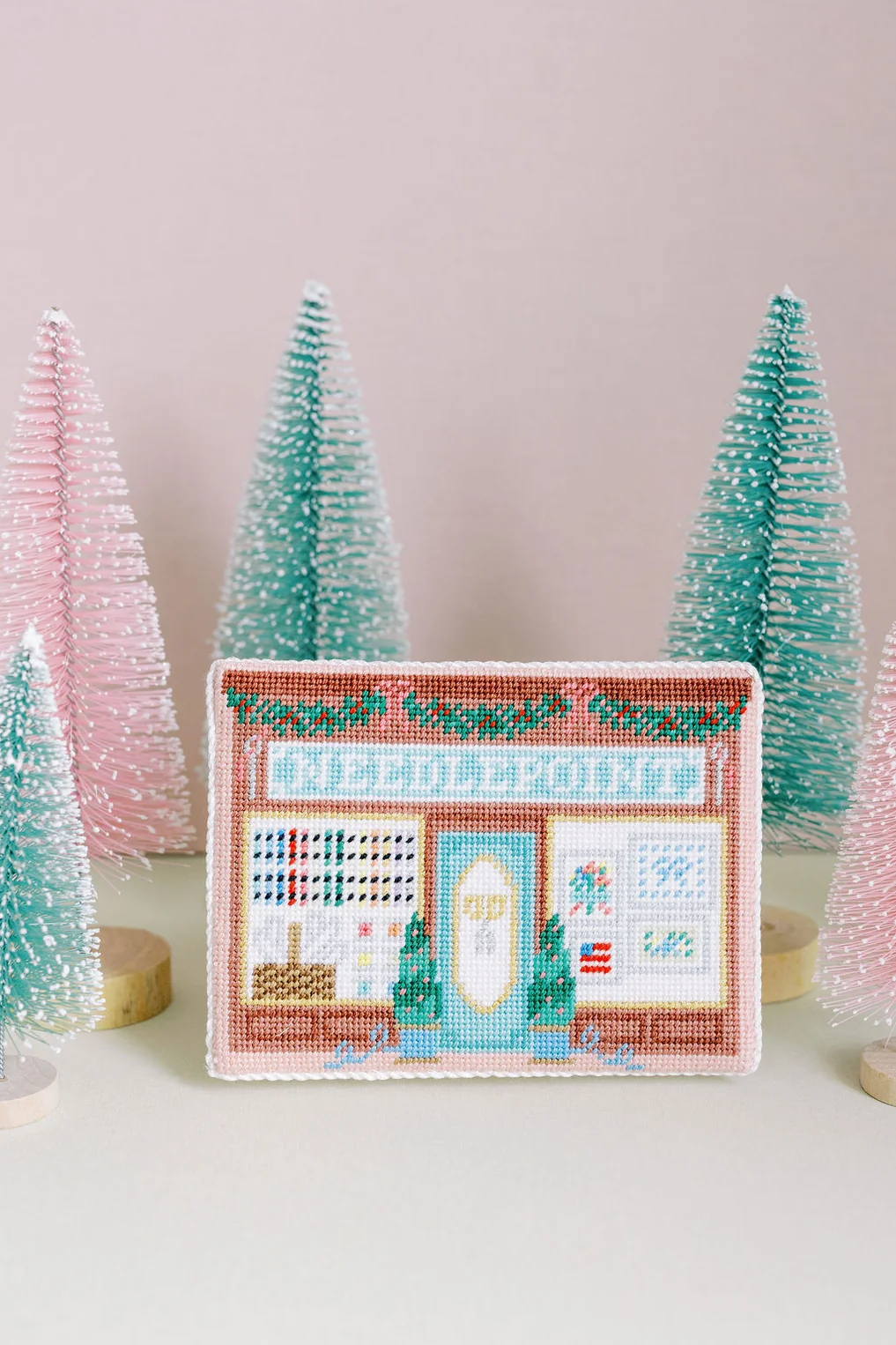 Christmas Village Needlepoint Shop LP94