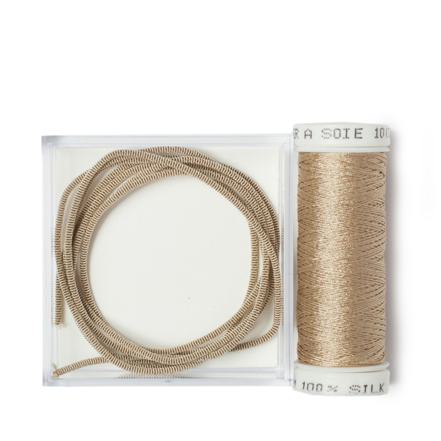 Silk Wrapped Purl Size 2 with Couching Thread