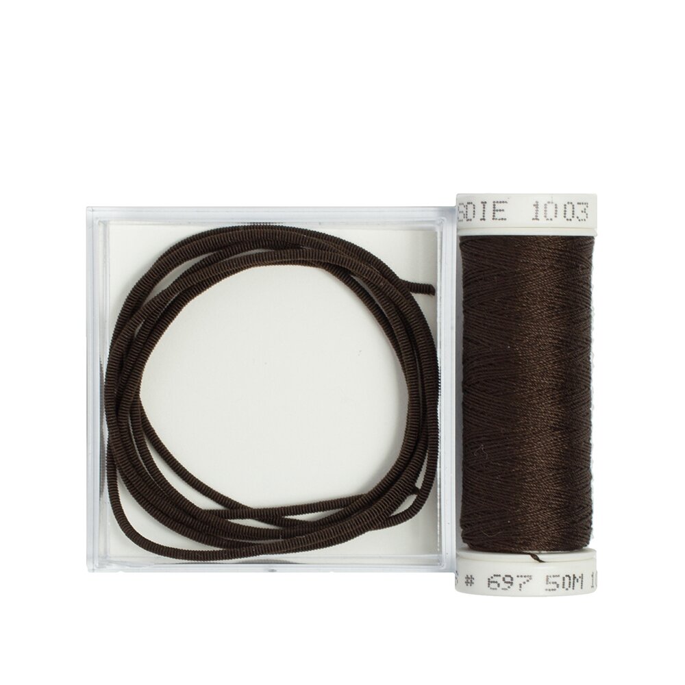 Silk Wrapped Purl Size 2 with Couching Thread