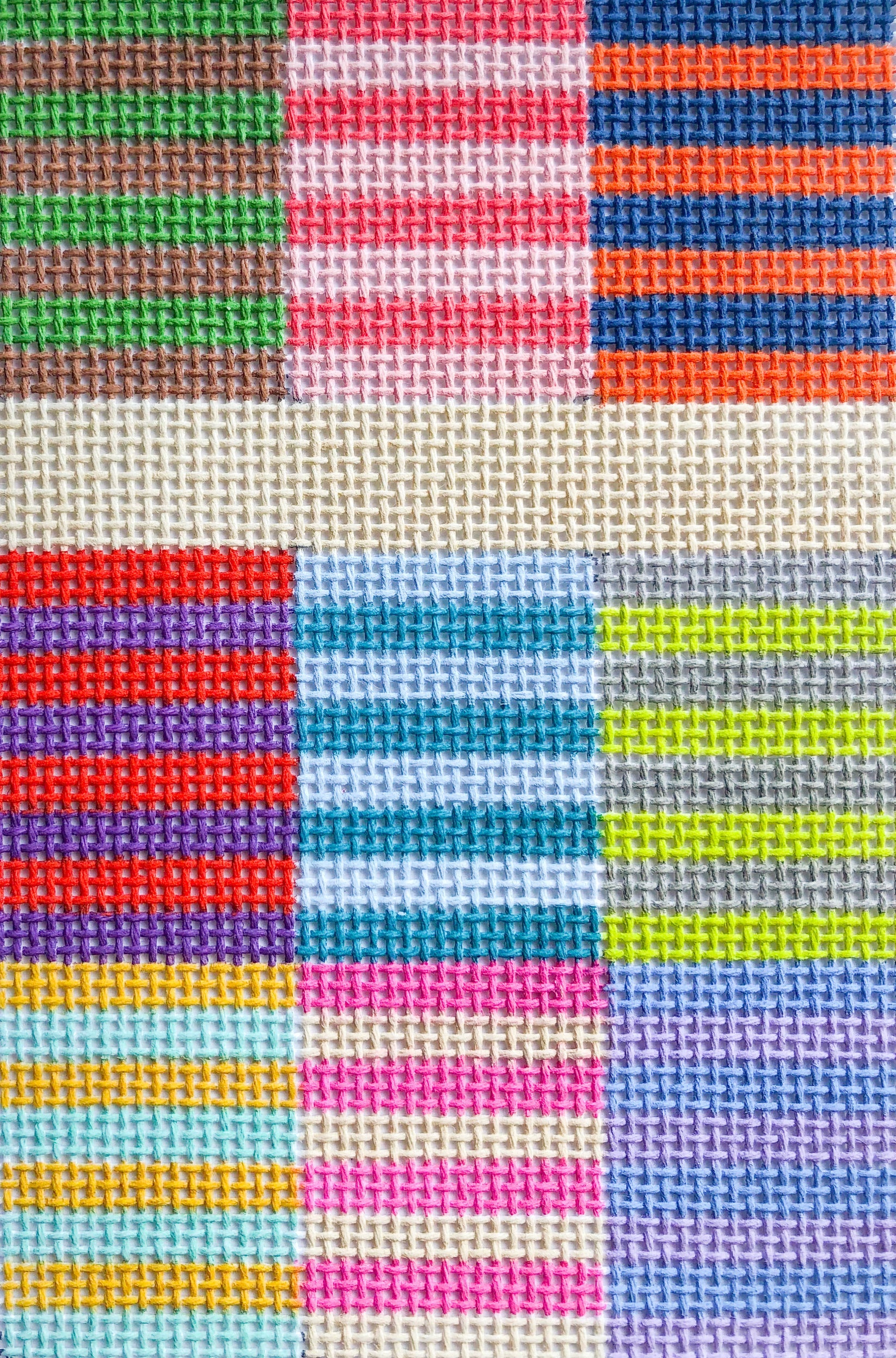 Color Block Stripes Passport Cover SRD-106
