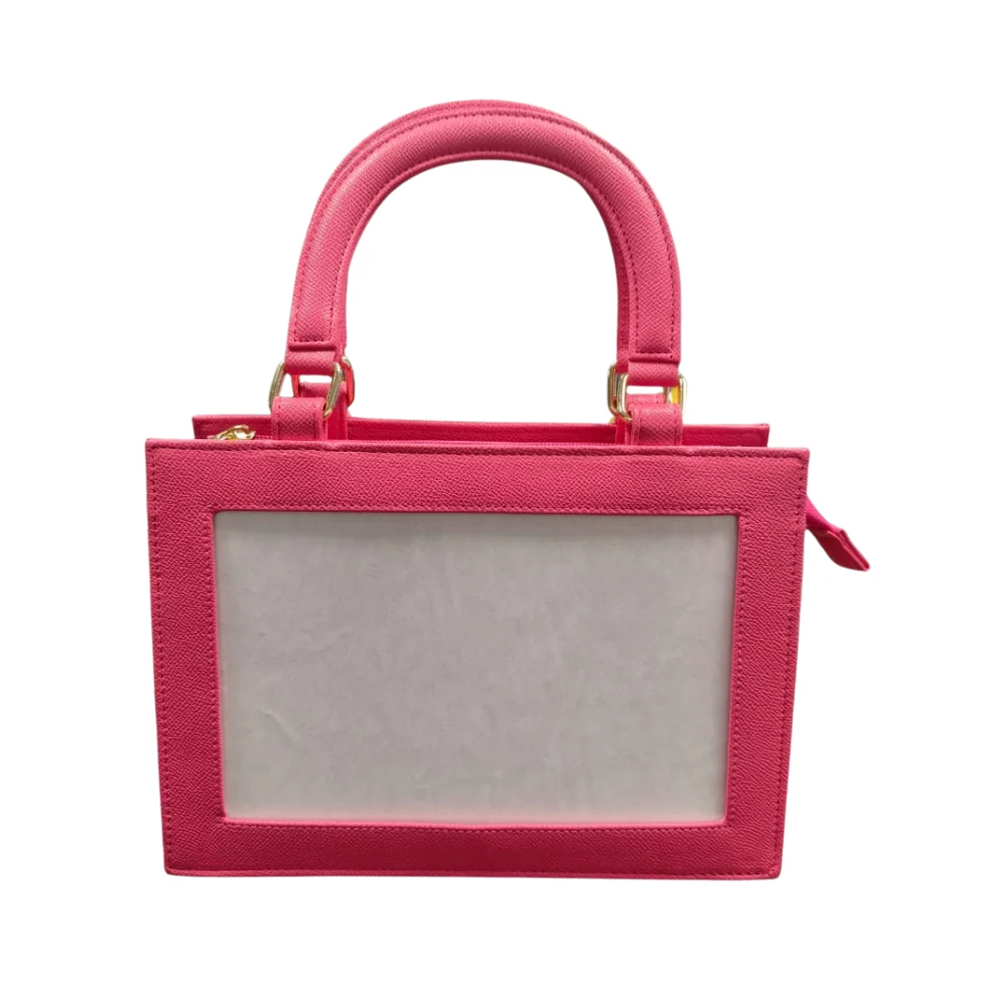 Needlepoint Self Finishing Purse- Hot Pink