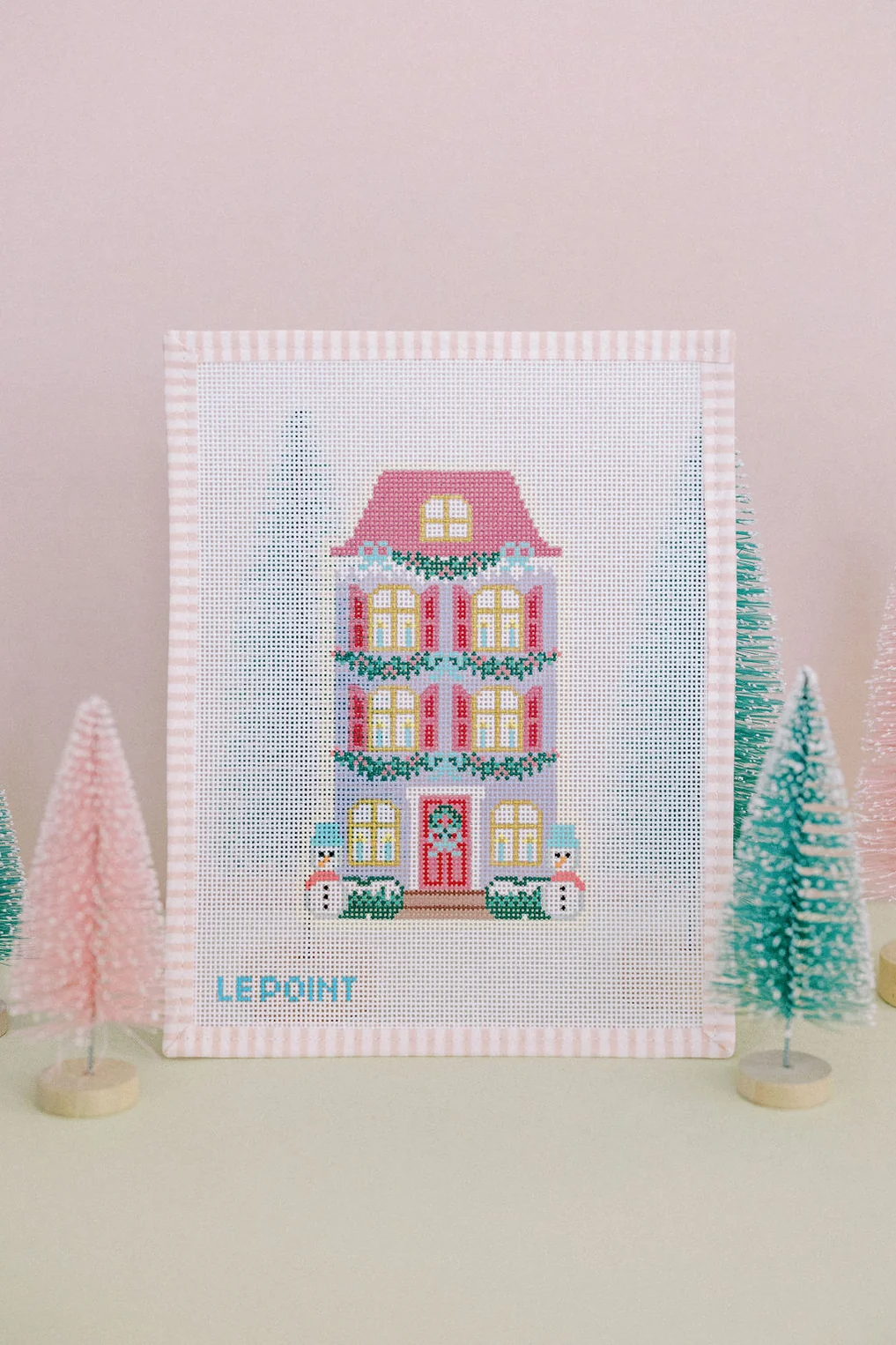 Christmas Village Purple Row House LP96