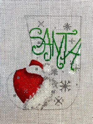 Santa Script Mini Sock 441