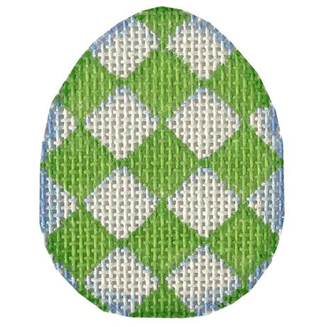 Lime Harlequin Mini Egg - ATeg613L
