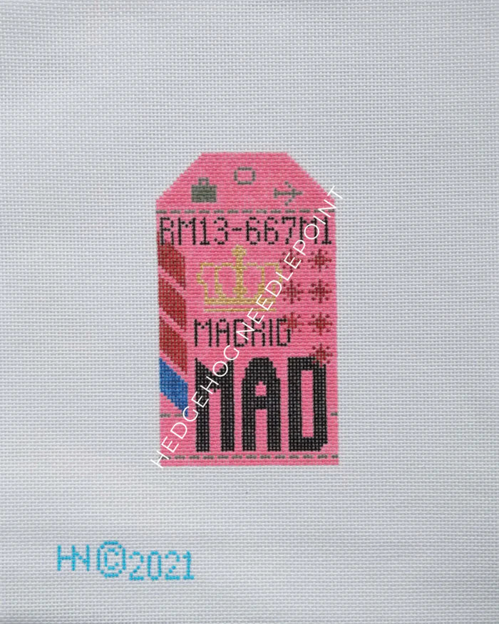 Hedgehog Retro Travel Tags Pg1