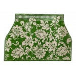 Karen's Damask Tote, 13M, Apple Green WG13030