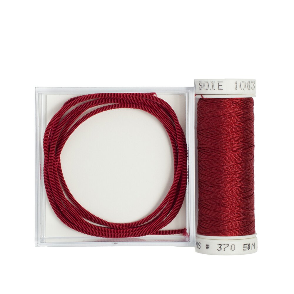 Silk Wrapped Purl Size 2 with Couching Thread