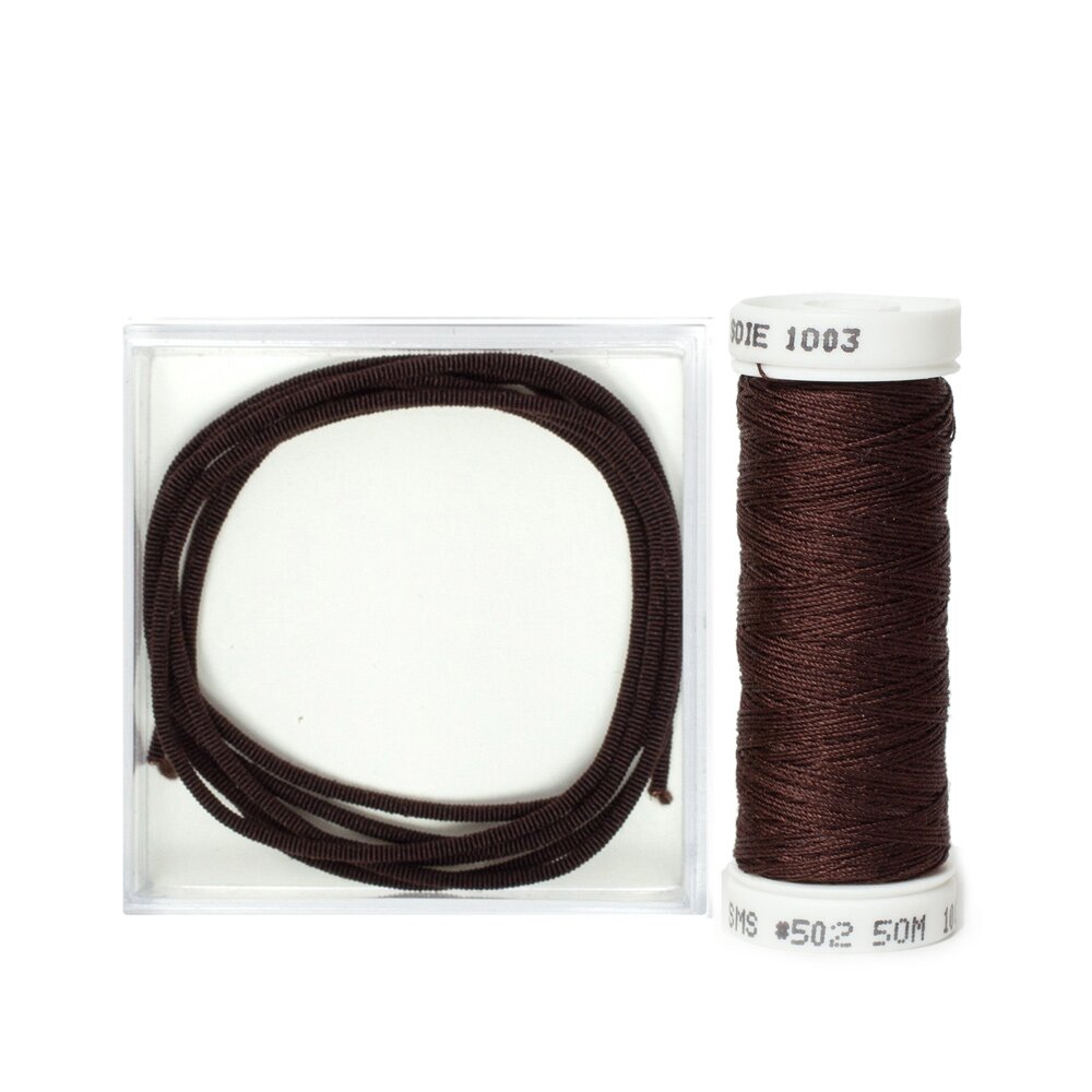 Silk Wrapped Purl Size 2 with Couching Thread