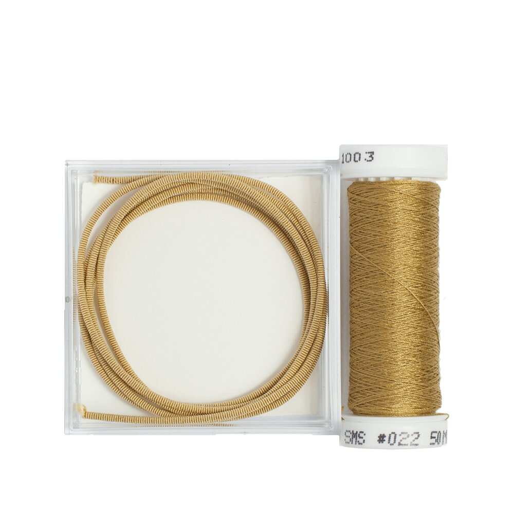 Silk Wrapped Purl Size 2 with Couching Thread