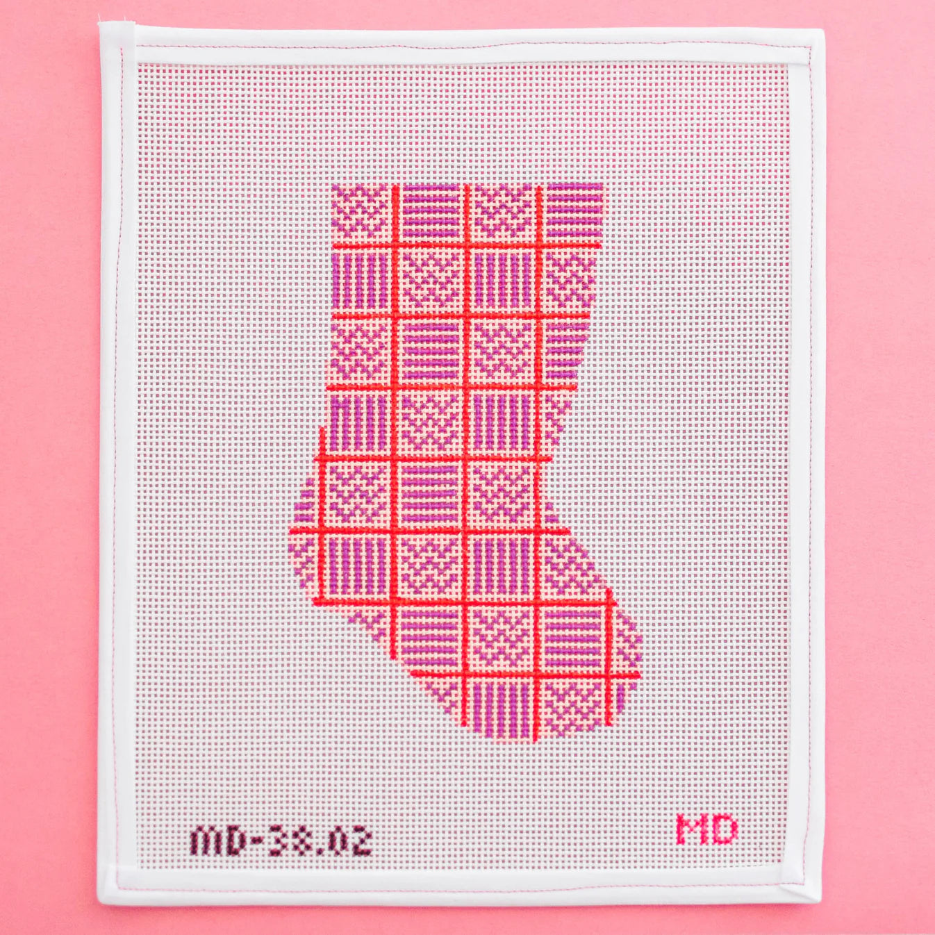 Boho mini stocking - pink/purple MD-38.02