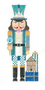 Nutcracker - Teal Gingerbread Snowglobe NC-10