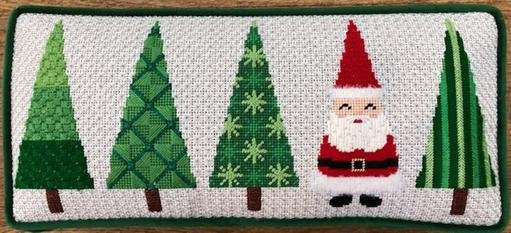 Tree Pillow with Santa ASIT260