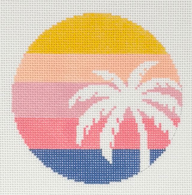 Palm Tree on Stripes L-33