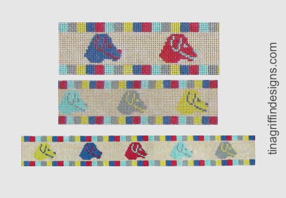 Rainbow Dog Head belt BLT-002