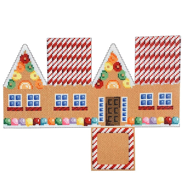 Red Cane Roof Gingerbread Cottage NTG TS387