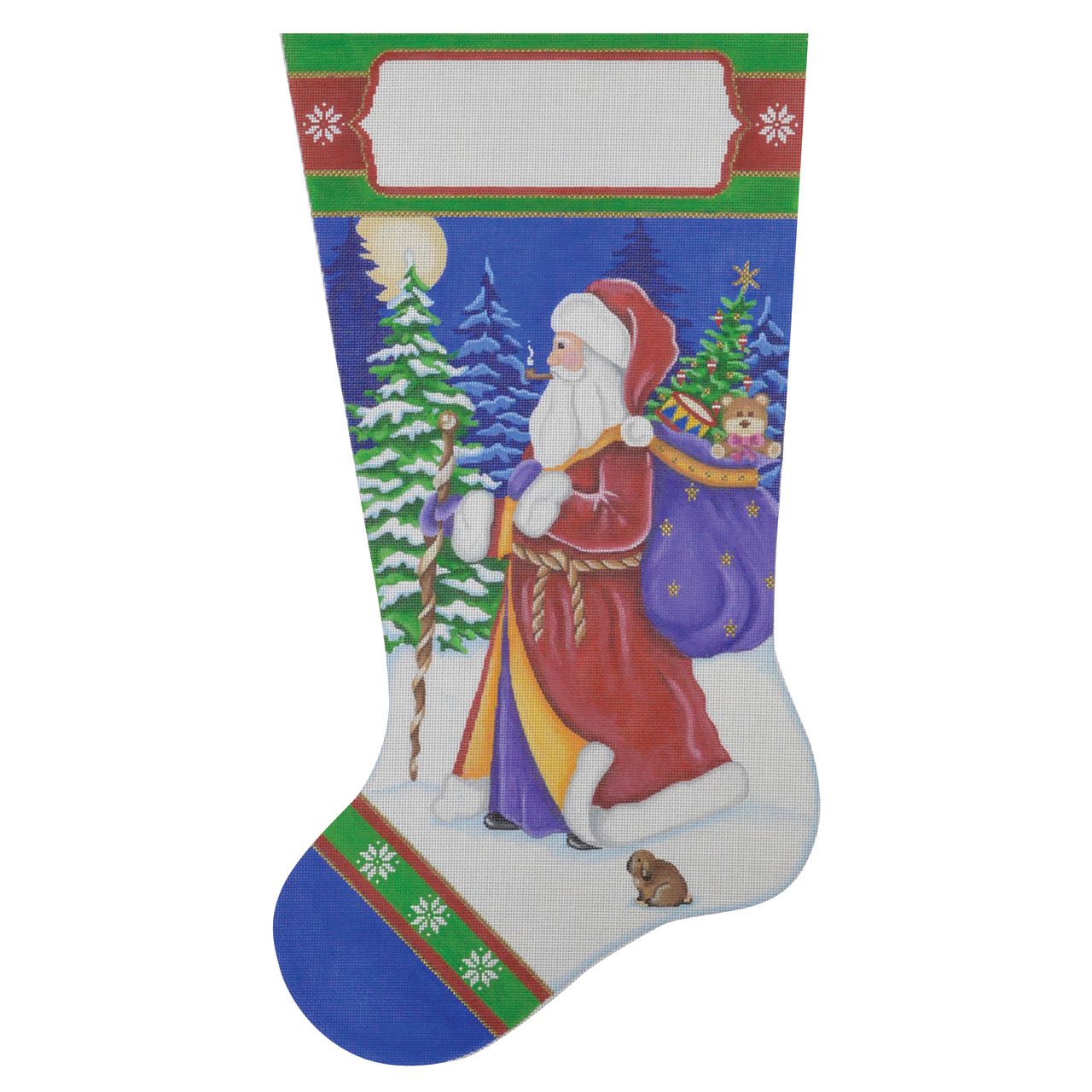 Old World Santa with Bunny STK02