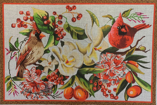 Red Birds-Floral and Fruit Designs COP - FF184B