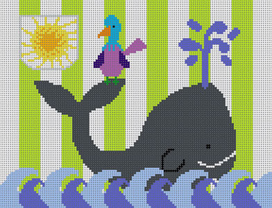Whale and Bird Tooth Fairy Pillow S-231