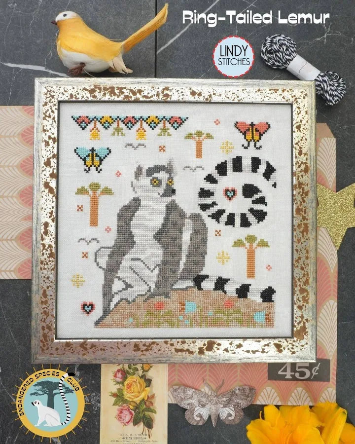 Ring-Tailed Lemur Lindy Stitches xs