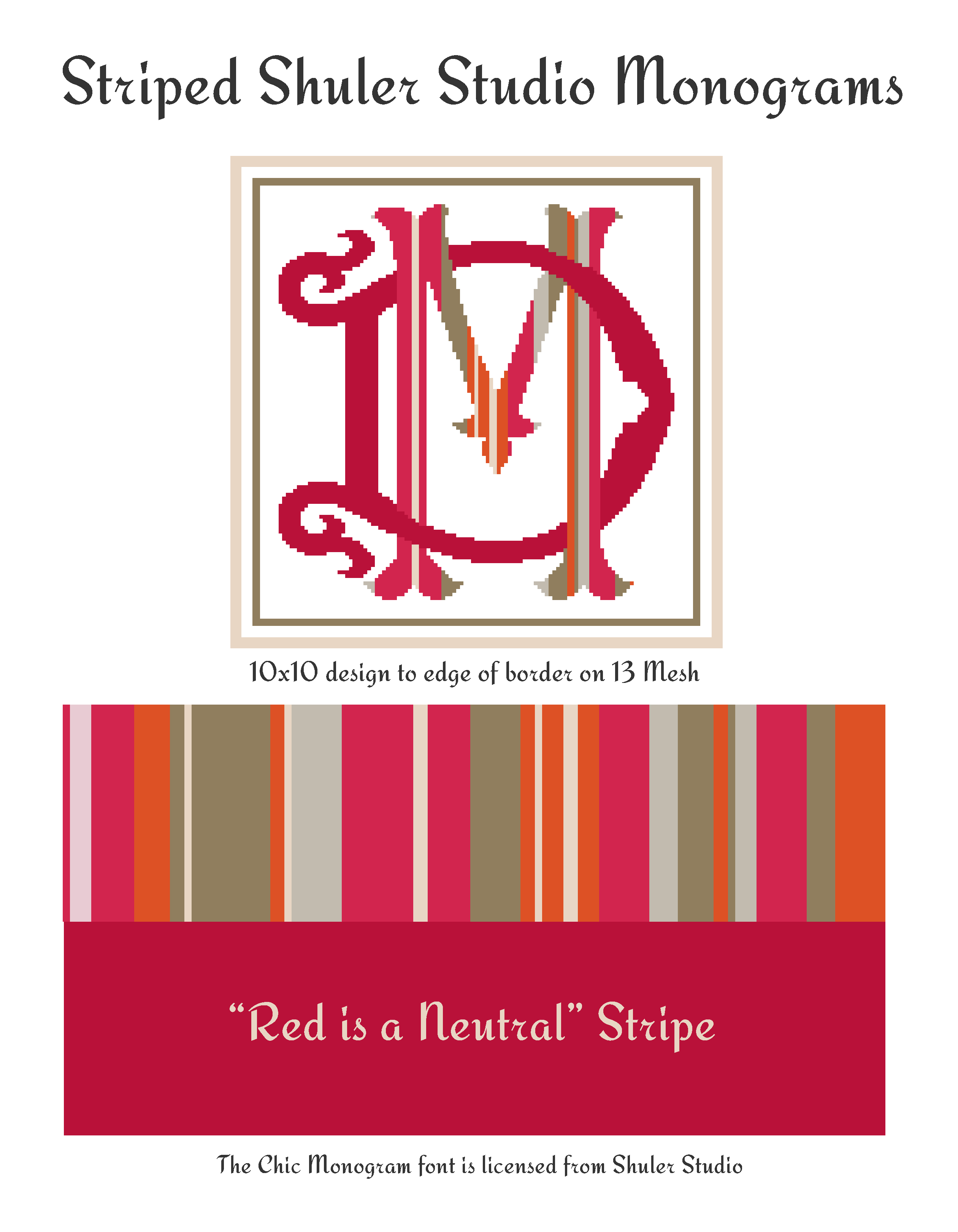 Shuler Stripe Monogram