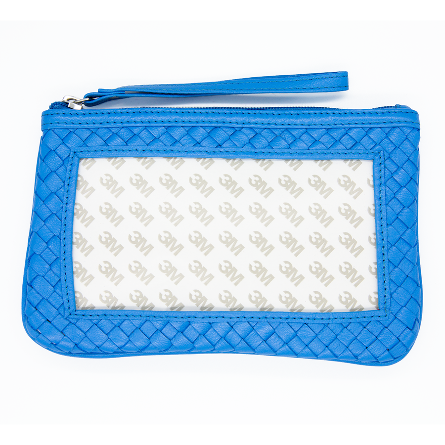 Leather Woven Clutch