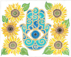 Hamsa and Sunflowers TB-102