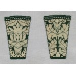Royal Damask Scissor Case - Green WG12353