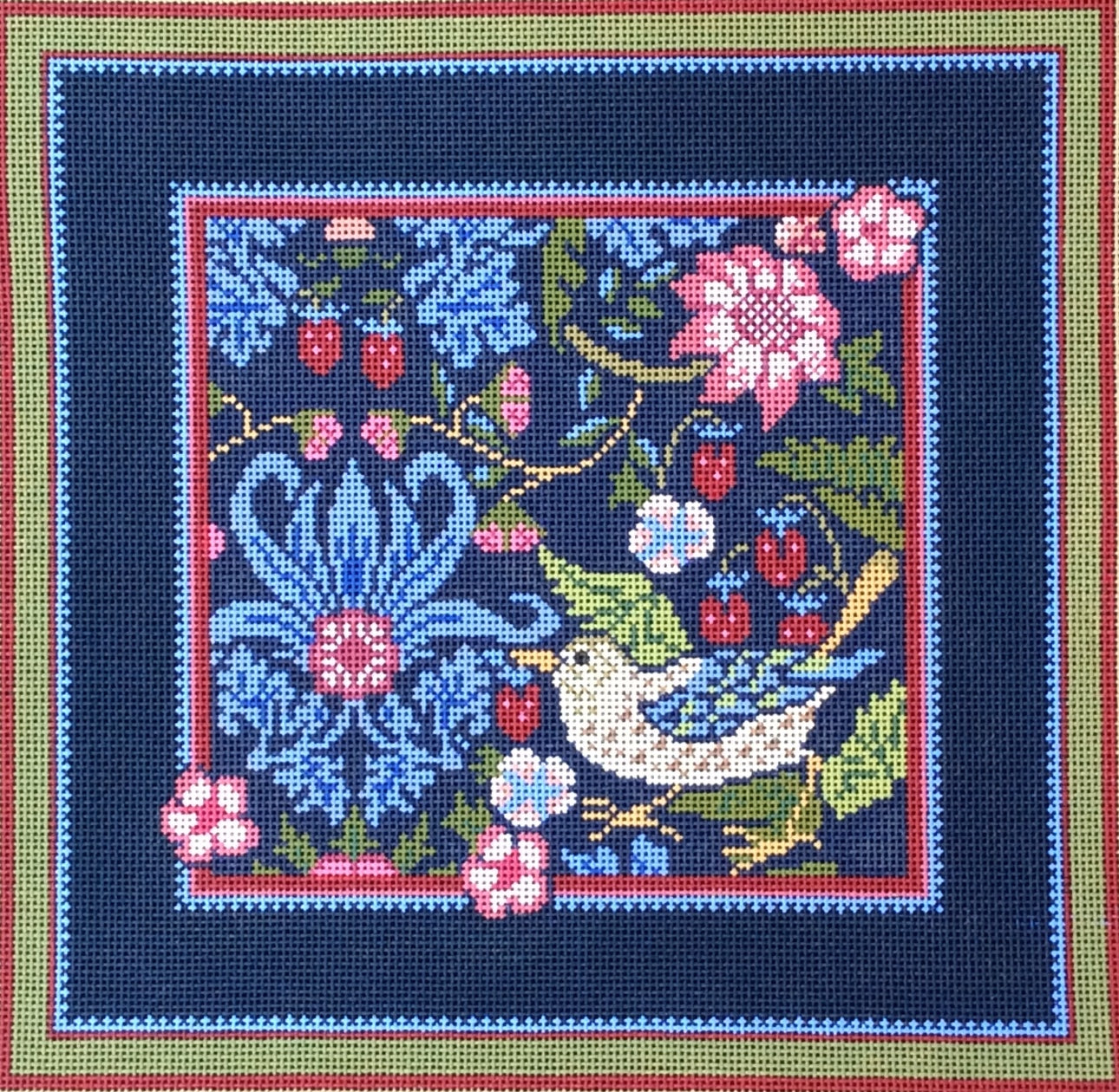 Small Sq Strawberry Thief Pillow 18 ct WG12510-18