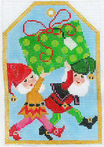 Gift Tags-Christmas Elves XO-197c